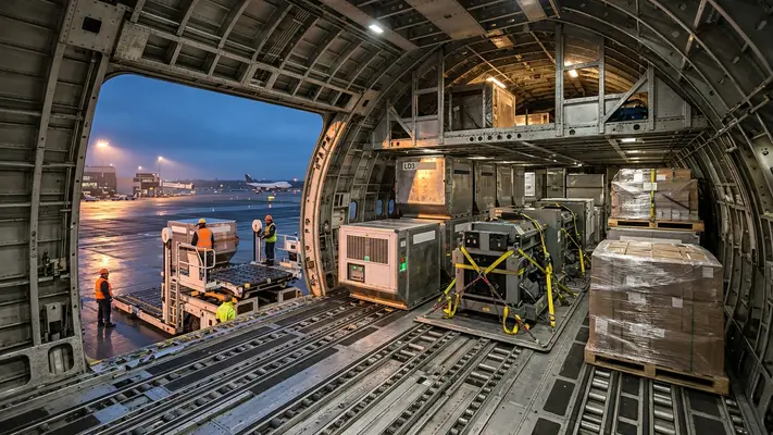 como funciona transporte de carga aéreo